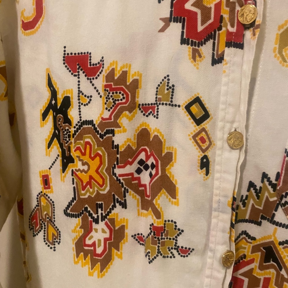 Kenzo Jeans southwestern inspired button down - Picture 2 of 6